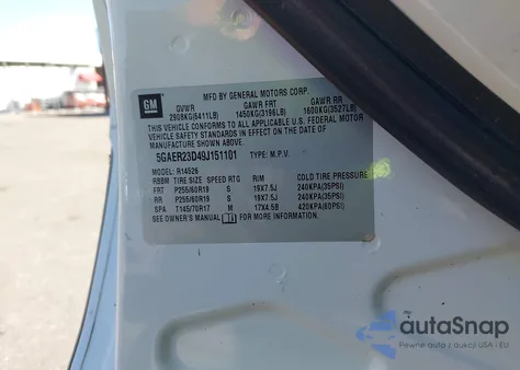 2009 Buick Enclave Cxl from USA, damaged, VIN 5GAER23D49J151101